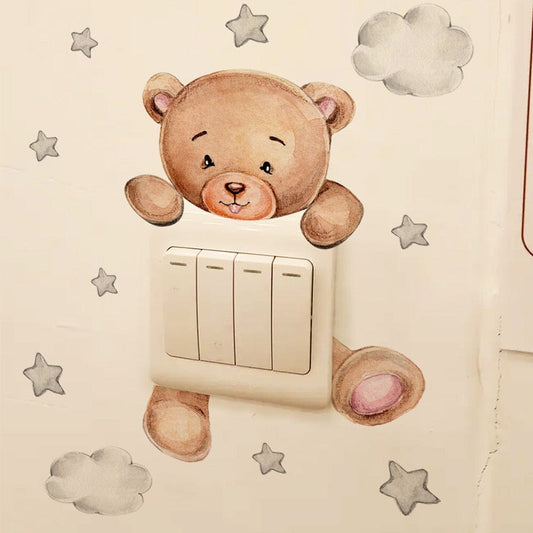 Stickybear™ - Sticker ourson décoratif | Chambre d'enfants - Bébétastique